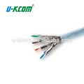 Cable al por mayor del Ethernet del OEM del Internet de la alta calidad Cat6a UL, cat6a cable apantallado, cable plano del lan del cat6a / cable de red